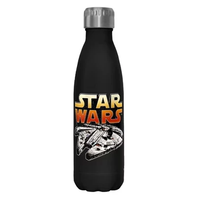 Бутылка STAR WARS The Falcon стальная, черная