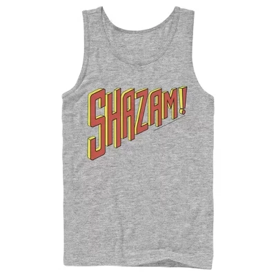 Мужская майка Justice League Shazam, серый меланж
