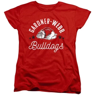 Женская футболка Gardner Webb University Bulldogs, красная