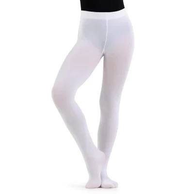 Детские танцевальные колготки Capezio Ultra Soft, белые
