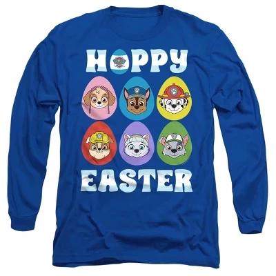 Мужская футболка с длинным рукавом Paw Patrol Hoppy Easter Eggs royal