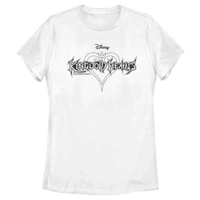 Женская футболка Kingdom Hearts «Логотип», белая