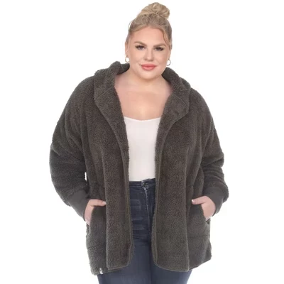 Женский кардиган White Mark с капюшоном, зеленый