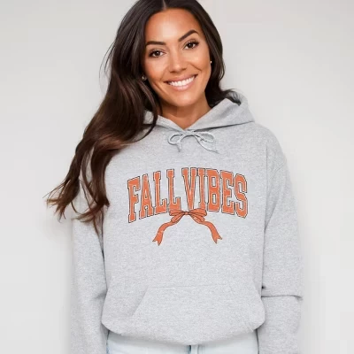 Кокетка Varsity Fall Vibes Coquette - женская толстовка с капюшоном графитового цвета