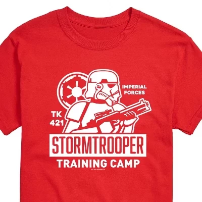 Men's -  - Storm Trooper Training Short Sleeve Graphic T-Shirt red
