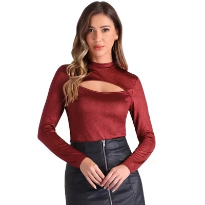 Женский топ INSPIRE CHIC с люрексом, черный