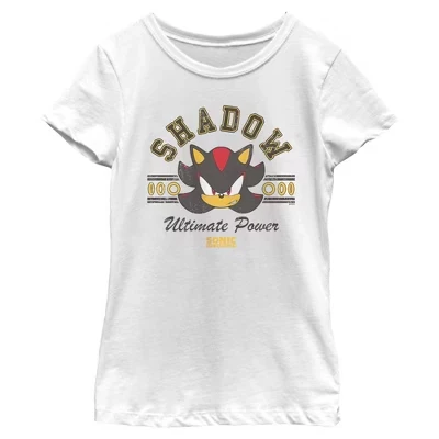 Футболка Girls Shadow Ultimate Power белого цвета