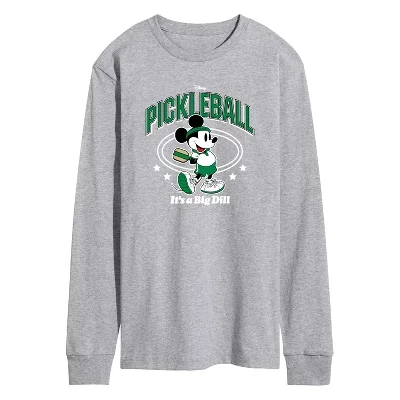 Мужская футболка с длинным рукавом и рисунком Pickleball Big Dill athletic heather