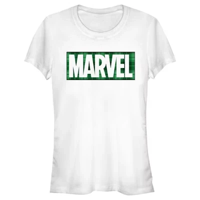 Женская футболка Marvel Green Logo, белая