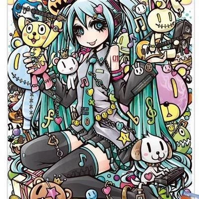 Hatsune Miku - Toys Настенный плакат без рамки Печатает белый комплект креплений