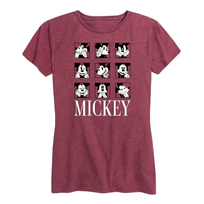 Женская футболка с коротким рукавом Mickey Expression Boxes и графическим рисунком