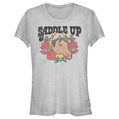 Женская футболка Lost Gods Saddle Up Horse, серый меланж