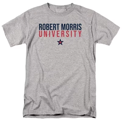 Мужская футболка NCAA Robert Morris University, серый меланж