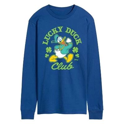 Мужская футболка с длинным рукавом Lucky Duck Club с графическим рисунком