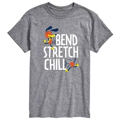 Мужская облегающая футболка Dog Bend Stretch Chill с коротким рукавом и графическим рисунком athletic heather