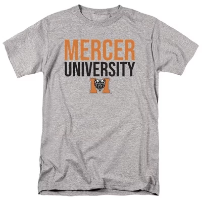 Мужская футболка NCAA Mercer University, серый меланж