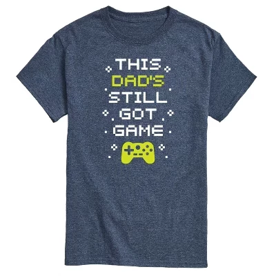 Мужская футболка Got Game Dad с коротким рукавом и рисунком heather blue