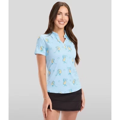 Женская рубашка для гольфа Tipsy Elves, синяя