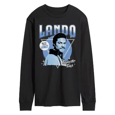 Мужской лонгслив Star Wars Lando Concert Tee, черный