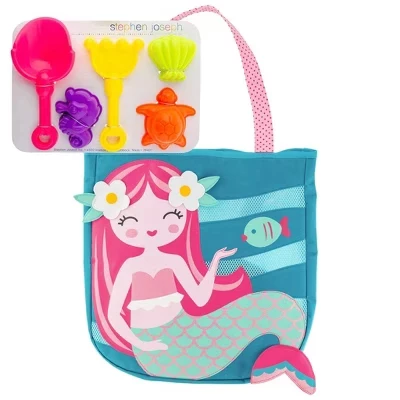 Детская пляжная сумка Stephen Joseph Gifts 38×33 см, синяя