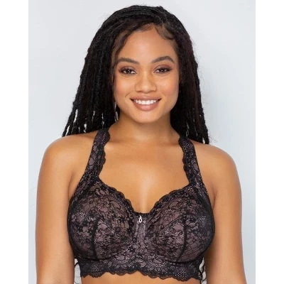 Женский бюстгальтер Curvy Couture без косточек, черный