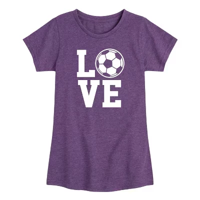 Приталенная футболка с коротким рукавом и рисунком Love Soccer