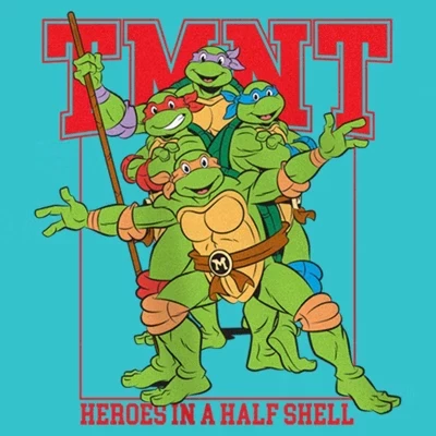 Герои для девочек в футболке Half Shell tahiti blue
