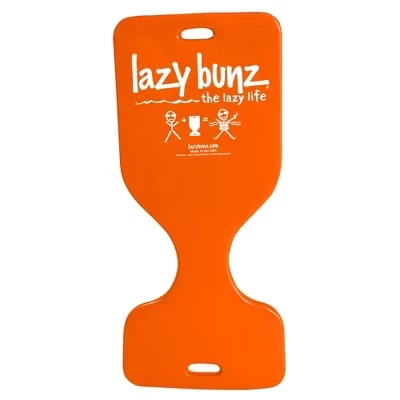 Lazy Bunz Поролоновое седло для взрослых и детей, Плавающее сиденье, Шезлонг, Коврик для бассейна, озера, пляжа, реки и катания на лодках оранжевый