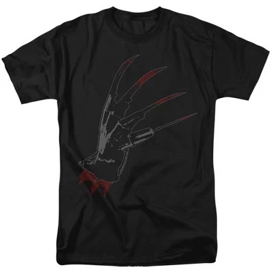 Мужская футболка A Nightmare On Elm Street «Перчатка Фредди», черная