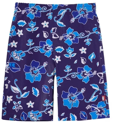 Мальчиковые пляжные шорты City Threads UPF 50+, до колена, синие