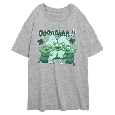 Спортивная футболка Junior's Little Green Men Shamrocks с изображением вереска