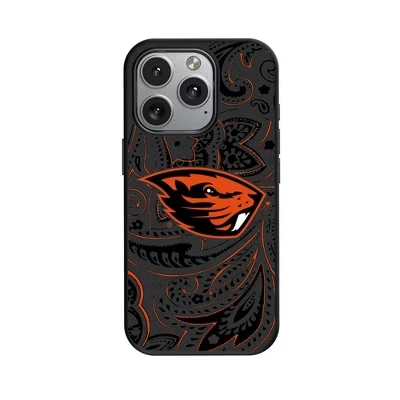 Чехол для мобильного телефона, совместимый с NCAA Pac-12 Universities Paisley MagSafe для Apple iPhone, штат Орегон, штат бобры
