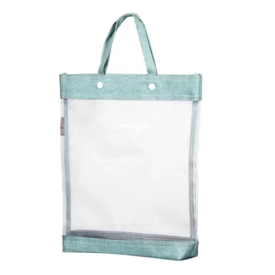 Папка Unique Bargains с ручкой, 34×29,5 см, зеленая