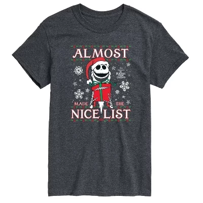 Мужская футболка Jack Nice List с коротким рукавом и графическим рисунком heather charcoal