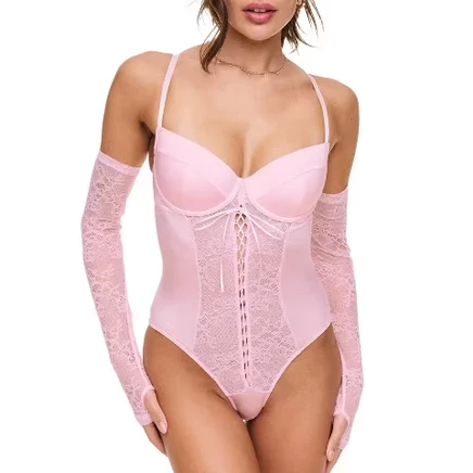 Женское боди Adore Me Callie, размер 32DDD, розовое