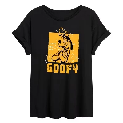 Женская футболка с объемным рисунком Goofy Still Cool, черная