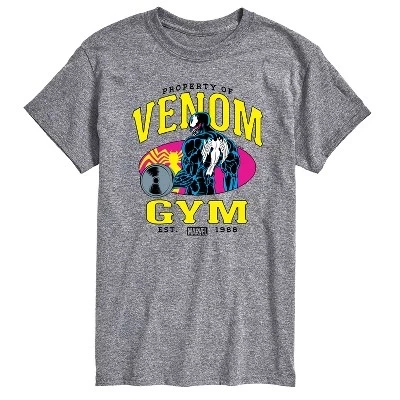 Мужская футболка Venom Gym с коротким рукавом и графическим рисунком athletic heather
