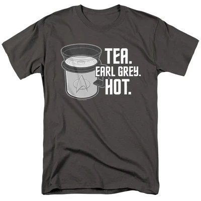 Взрослая футболка Earl Grey с рисунком древесного угля