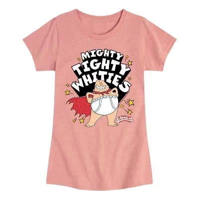 Детская футболка Captain Underpants Tighty Whities, розовая
