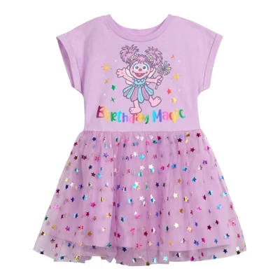 Платье для девочек Sesame Street Abby Cadabby, сиреневое