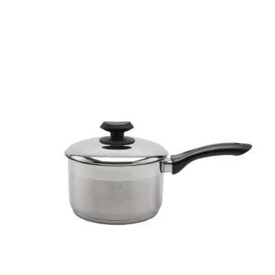 Ковш Ybm Home Chef's Classic нерж. сталь с крышкой, черный