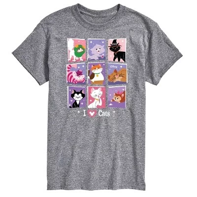Мужская футболка с коротким рукавом и рисунком Кошки и собаки athletic heather