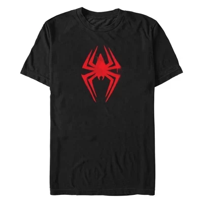 Мужская футболка Across the Spider-Verse с логотипом Spider Paint, черная