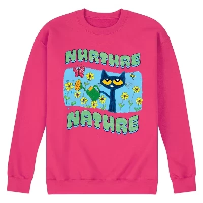 Мужская флисовая толстовка Nurture Nature с графическим рисунком пурпурного цвета