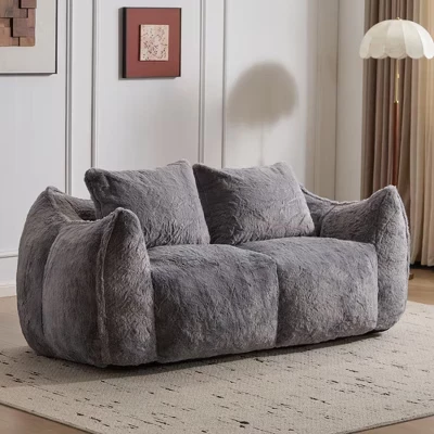 Диван-мешок Whisen XXL с подушками, серый