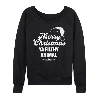 Женский лонгслив Home Alone Merry Christmas, черный