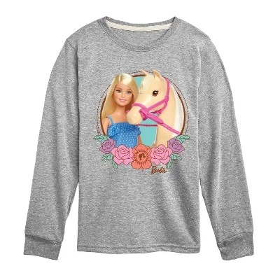 Футболка с изображением лошади с длинным рукавом и графическим рисунком athletic heather