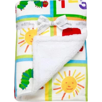 Детский плед Baby Starters 76×102 см, пэчворк гусеница