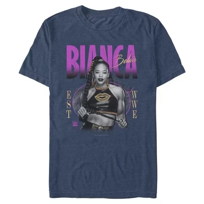 Мужская футболка WWE Gold Bianca Belair, синяя