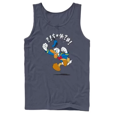 Мужская майка Mickey & Friends Donald Duck Angry Jump, синяя